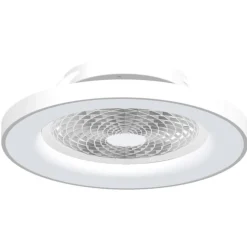 Smart LED plafondventilator Tibet, wit, DC, stil, Ø 65 cm