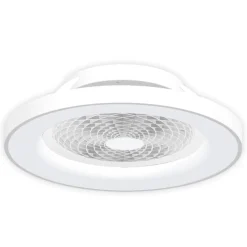 Smart LED plafondventilator Tibet, wit, DC, stil, Ø 65 cm