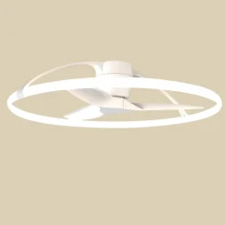 Smart LED plafondventilator Nepal, wit, DC, stil