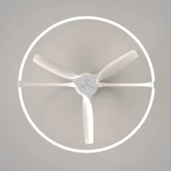 Smart LED plafondventilator Nepal, wit, DC, stil