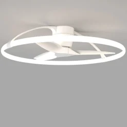 Smart LED plafondventilator Nepal, wit, DC, stil