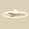 Smart LED plafondventilator Nepal, wit/beuken, DC, stil