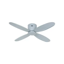 Smart plafondventilator Eco Plano II, Ø 112 cm, lichtgrijs, DC