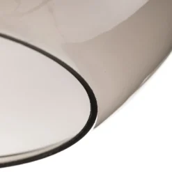 Sofia plafondlamp met rookgrijze glazen kap
