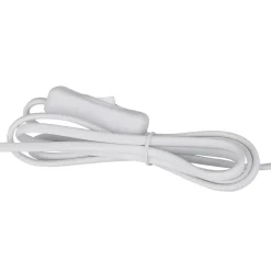 Sofia tafellamp, rood, hoogte 50 cm, stof/glas