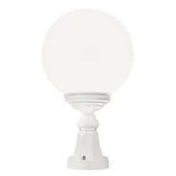 Sokkellamp 1131 met bolkap, wit