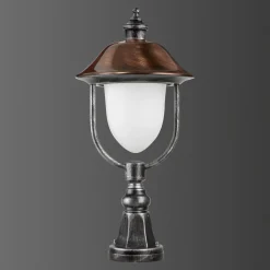 Sokkellamp 1157, zwart/koper