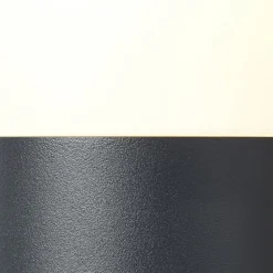 Sokkellamp Aberdeen, hoogte 35 cm, antraciet, roestvrij staal