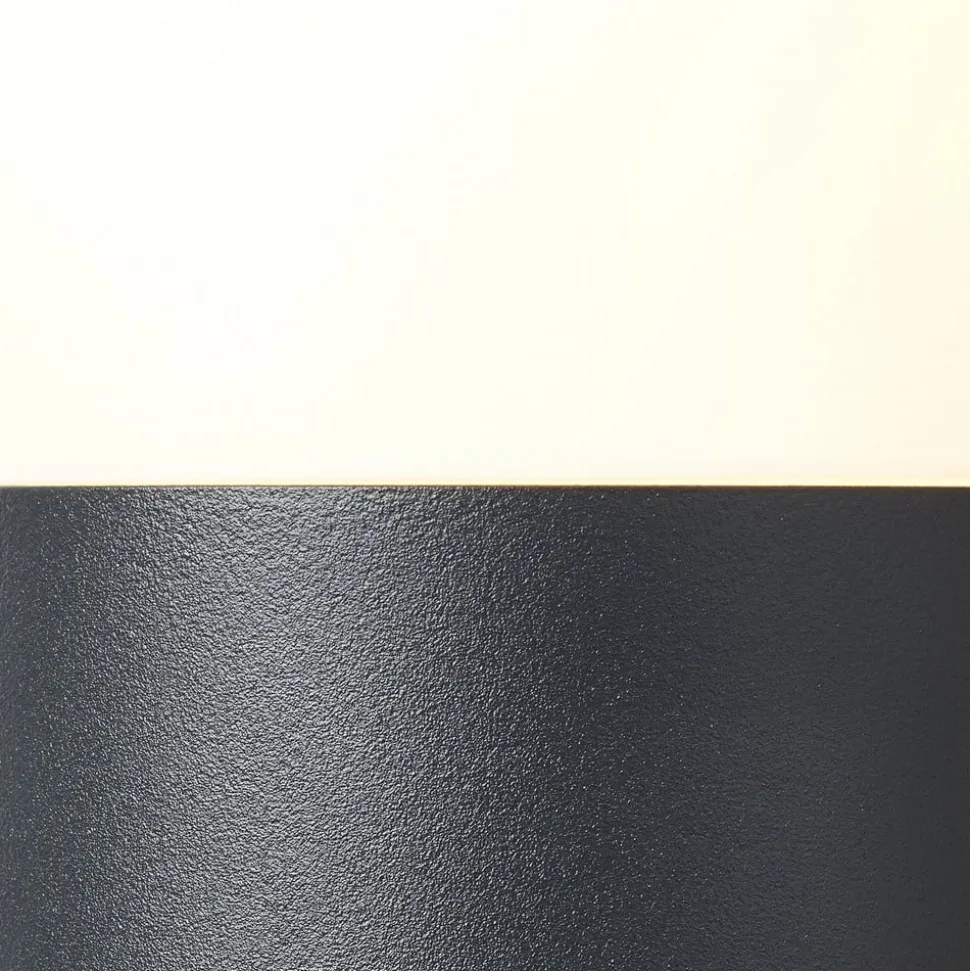 Sokkellamp Aberdeen, hoogte 35 cm, antraciet, roestvrij staal