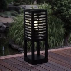 Sokkellamp Alamonte 3, zwart