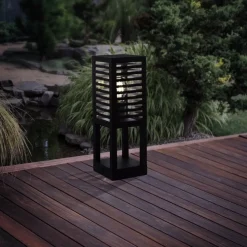 Sokkellamp Alamonte 3, zwart