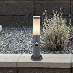 Sokkellamp Boston, hoogte 45 cm, met sensor