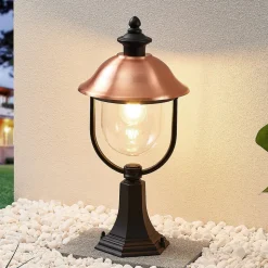 Sokkellamp Clint, 53cm, metaal, zeewaterbestendig, E27