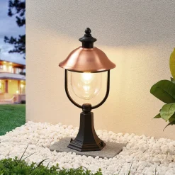 Sokkellamp Clint, 53cm, metaal, zeewaterbestendig, E27