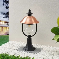 Sokkellamp Clint, 53cm, metaal, zeewaterbestendig, E27