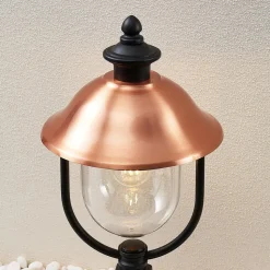 Sokkellamp Clint, 53cm, metaal, zeewaterbestendig, E27