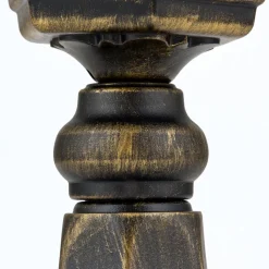 Sokkellamp Fabio in zwart-goud