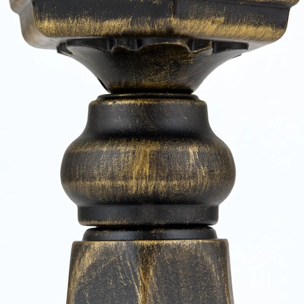 Sokkellamp Fabio in zwart-goud