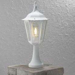 Sokkellamp Firenze, wit