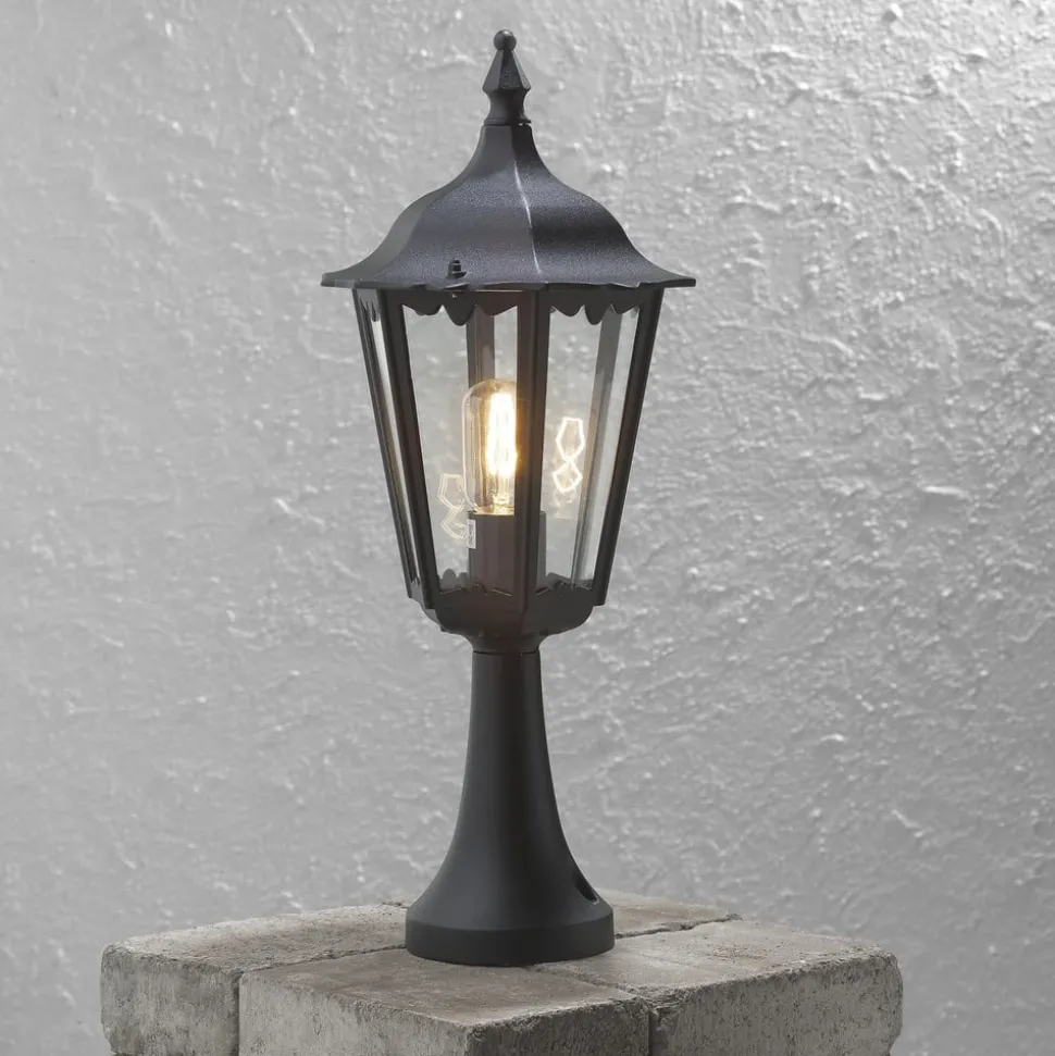 Sokkellamp Firenze, zwart