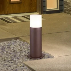 Sokkellamp Hoosic van drukgegoten aluminium