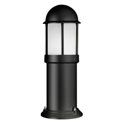 Sokkellamp Marco van aluminium, zwart