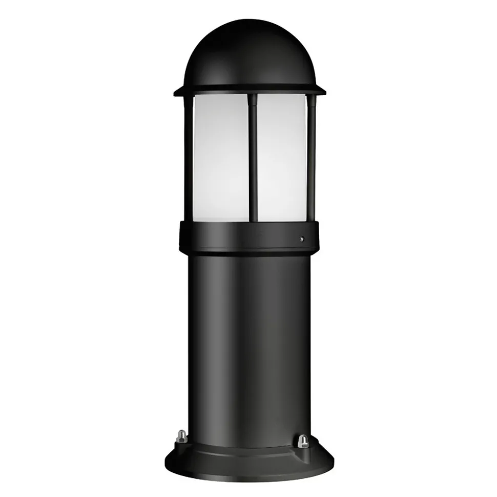 Sokkellamp Marco van aluminium, zwart