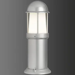 Sokkellamp Marco van aluminium, zilver