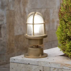 Sokkellamp Mauren van messing