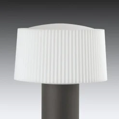 Sokkellamp Muffin met geribbelde kap, 55,9 cm