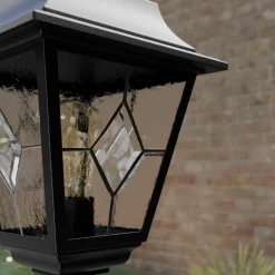 Sokkellamp Norfolk, glas-in-lood