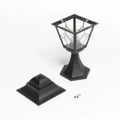 Sokkellamp Norfolk, glas-in-lood