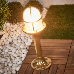 Sokkellamp oceaan, messing