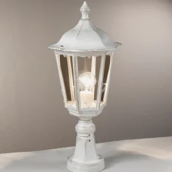 Sokkellamp Puchberg in wit-goud