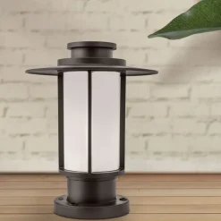 Sokkellamp Putri in donkerbruin