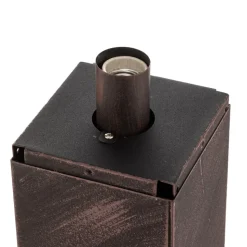 Sokkellamp Whitney, roestkleurig