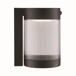 Solar buitenwandlamp Coupar, zwart, kunststof, IP44