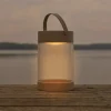 Solar tafellamp Coupar, zandkleurig, kunststof, IP44