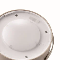 Solar tafellamp Coupar, zandkleurig, kunststof, IP44