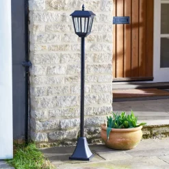 Solar tuinpadverlichting Metro, 130 cm, zwart, IP44