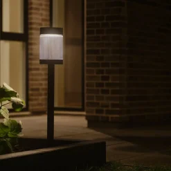 Solar tuinpadverlichting Coupar, zwart, aluminium, IP44