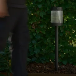 Solar tuinpadverlichting Coupar, zwart, aluminium, IP44