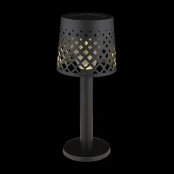 Solar-accu-tafellamp 36631, IP44, zwart