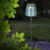 Solar-grondspies lamp 36562S, IP44, zilver