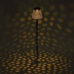 Solar-grondspies lamp 36562S, IP44, zilver