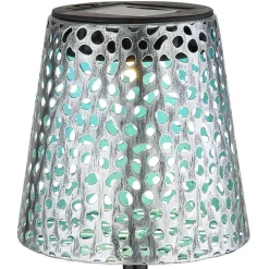 Solar-grondspies lamp 36562S, IP44, zilver