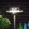 solarlamp Ufo m. LED IP44 uit roestvrij staal