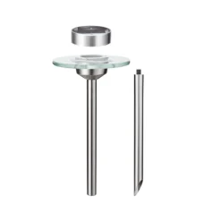 solarlamp Ufo m. LED IP44 uit roestvrij staal