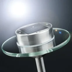 solarlamp Ufo m. LED IP44 uit roestvrij staal
