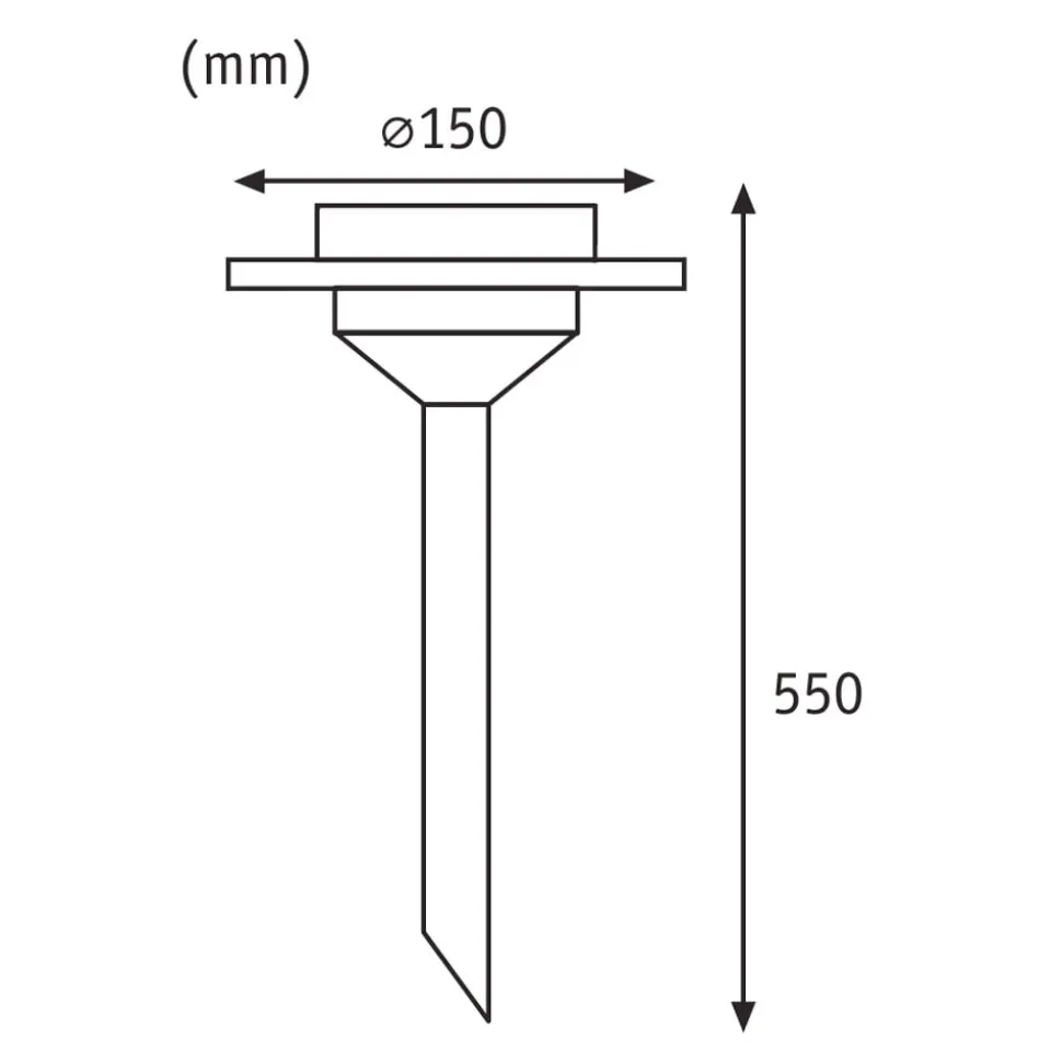 solarlamp Ufo m. LED IP44 uit roestvrij staal